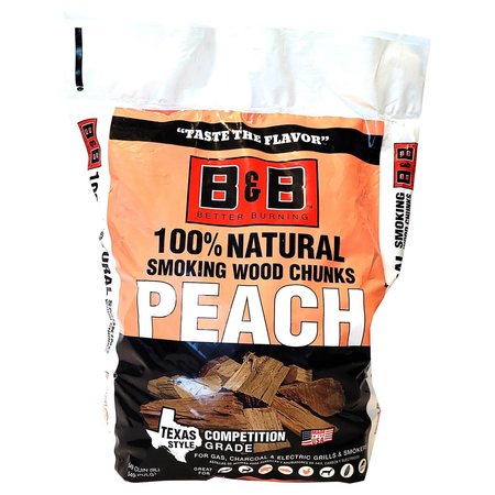 B&B Charcoal All Natural Peach Wood Smoking Chunks 549 cu in C00144